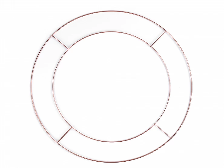 Dvojitý kovový kruh na lapač snov / na dekorovanie Ø40 cm - 1ks