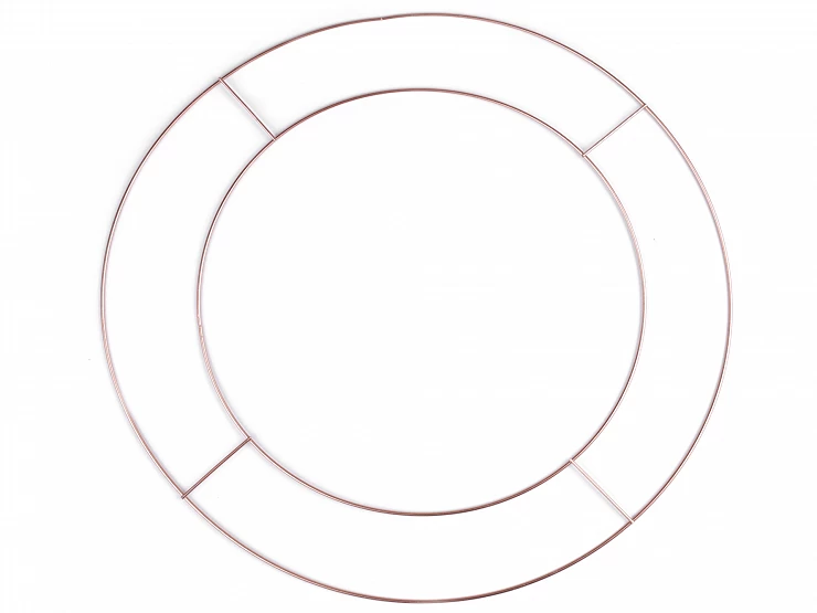 Dvojitý kovový kruh na lapač snov / na dekorovanie Ø45 cm - 1ks