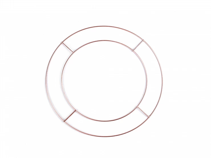 Dvojitý kovový kruh na lapač snov / na dekorovanie Ø25,5 cm - 1 ks