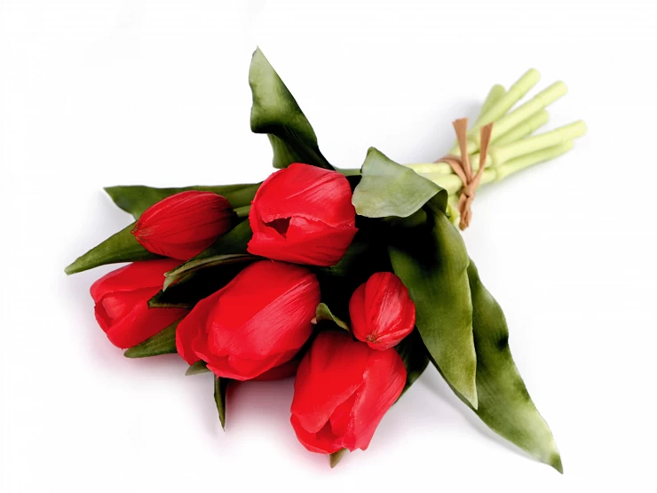 Umelá kytica tulipán - 1 zväzok