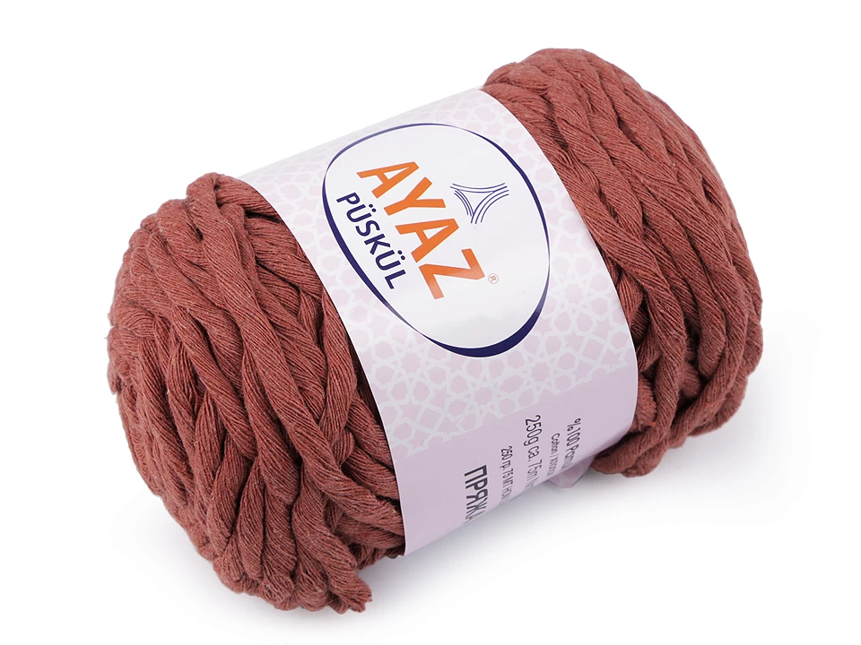 Bavlnená pletacia priadza Ayaz Püskül 250 g