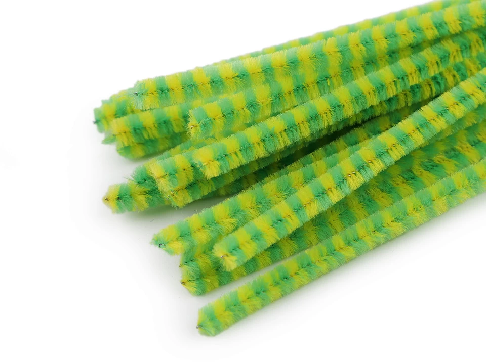 Chlpaté modelovacie drôtiky prúžok Ø6 mm dĺžka 30 cm - 20 ks
