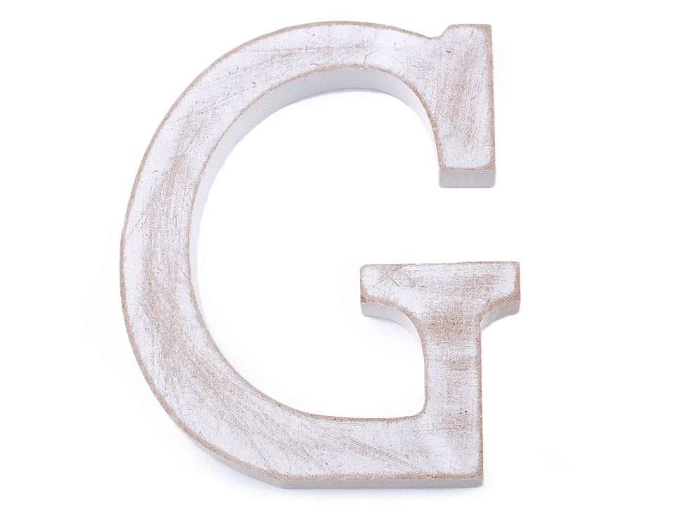 Drevené písmená abecedy vintage -1ks