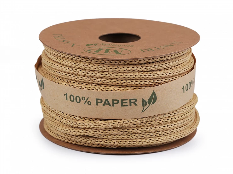 Eko papierová pletená šnúra Ø4 mm - 25m