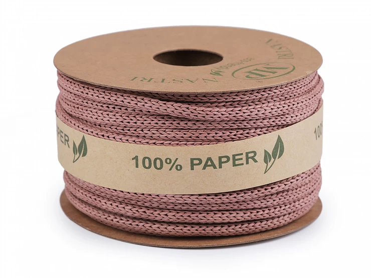 Eko papierová pletená šnúra Ø4 mm - 25m