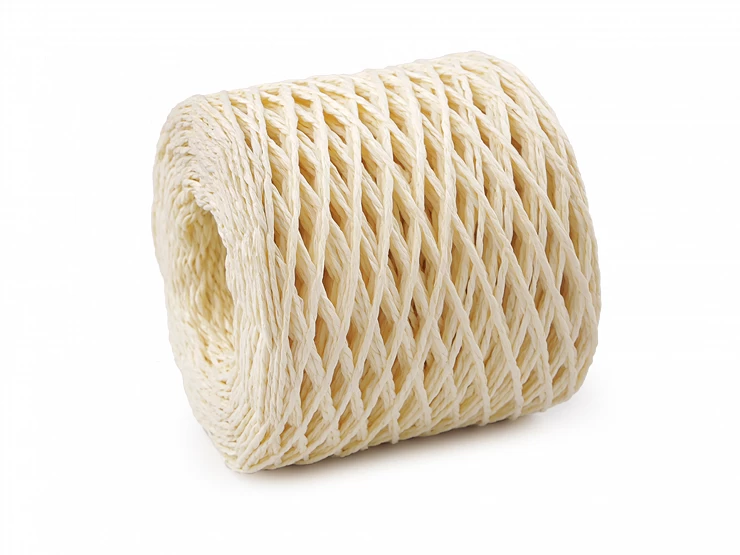 Lyko rafia na pletenie tašiek - prírodné Ø1,5 mm - 200m