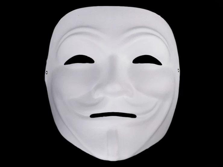 Karnevalová maska - škraboška na domaľovanie - 1ks
