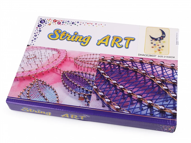 Kreatívna sada String Art - tvoríme so šnúrkami 21x30 cm