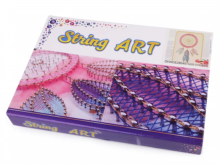 Kreatívna sada String Art - tvoríme so šnúrkami 21x30 cm
