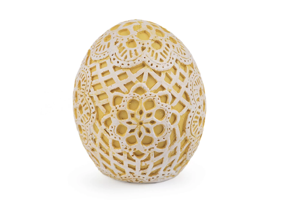 Veľkonočné vajíčko čipkový motív - 1 ks