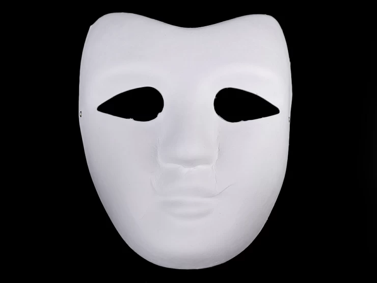 Maska na tvár na domaľovanie - 1ks