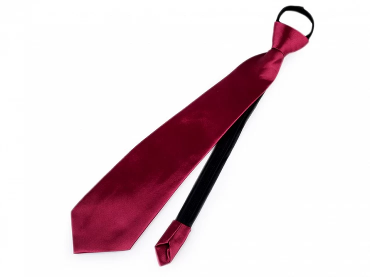 Saténová párty kravata jednofarebná - 1ks