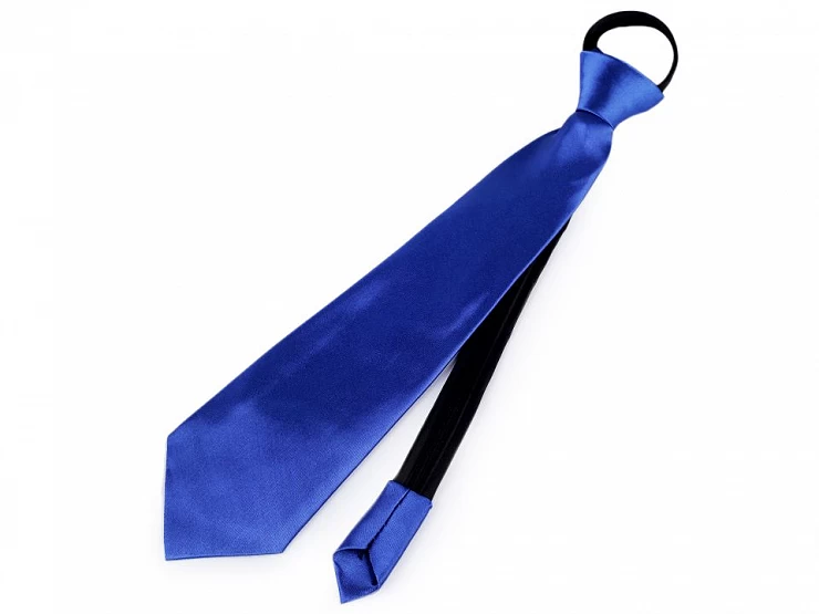 Saténová párty kravata jednofarebná - 1ks