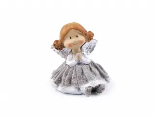 Dekorácia anjel s glitrami - 1ks